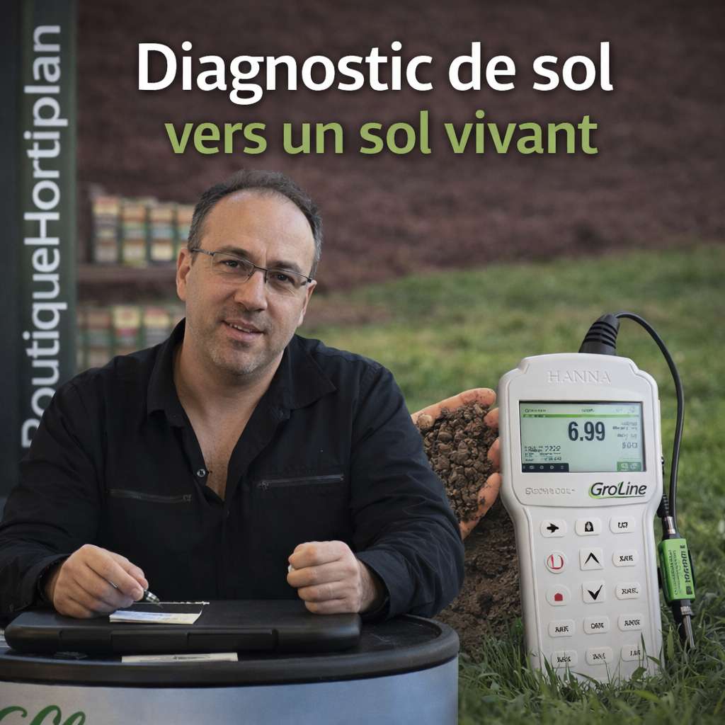 Diagnostic de sol Hortiplan Outaouais à Gatineau — analyse terrain avant aménagement paysager