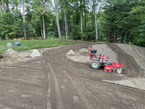 preparation terrain nivellement sol irrigation Gatineau