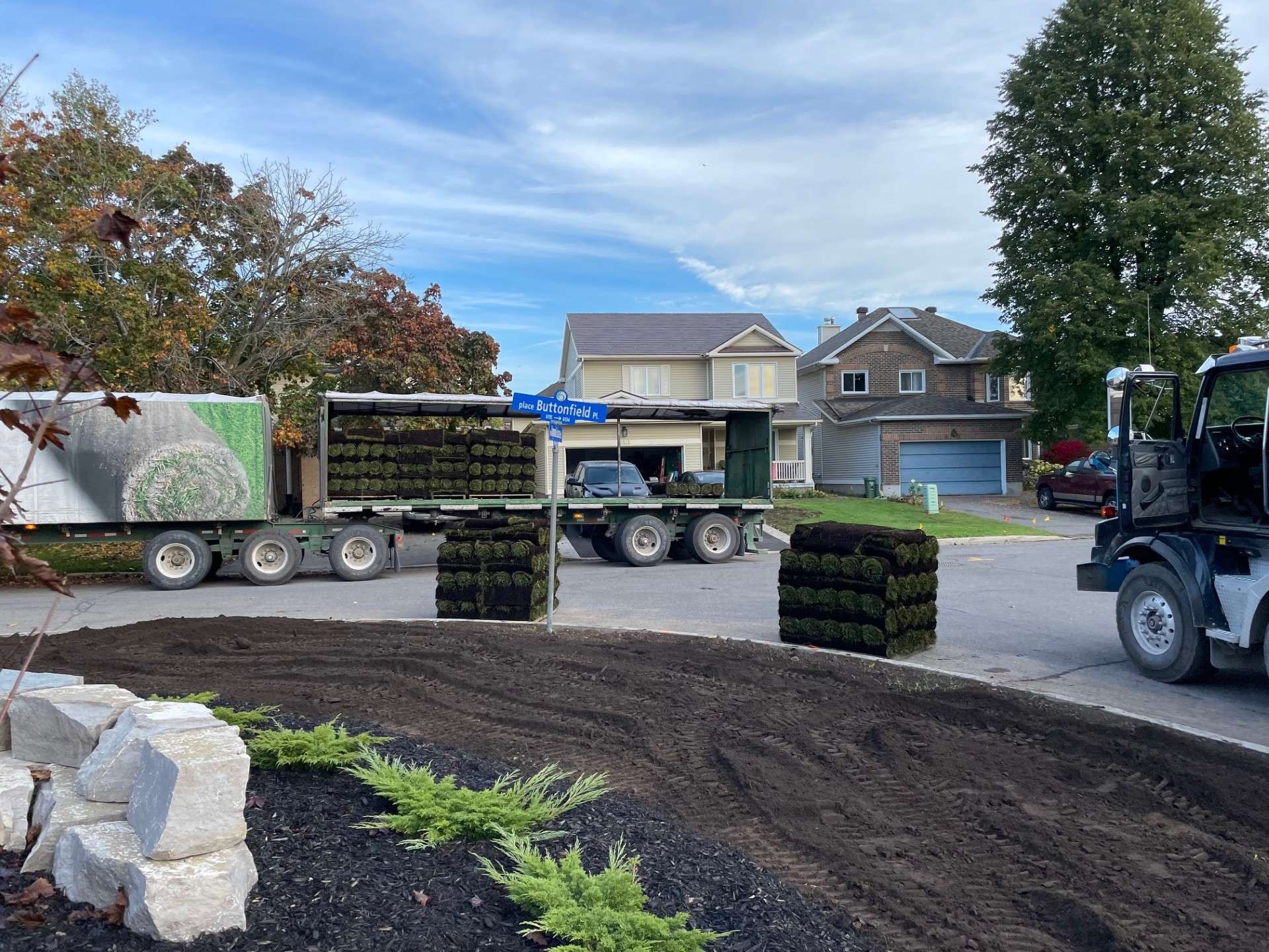 Secteurs Ottawa tourbe préparation sol aménagement