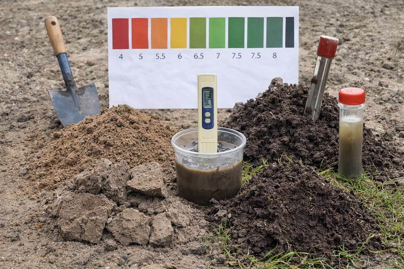 Analyse et diagnostic de sol pour pelouse — méthode Hortiplan, Val-des-Monts