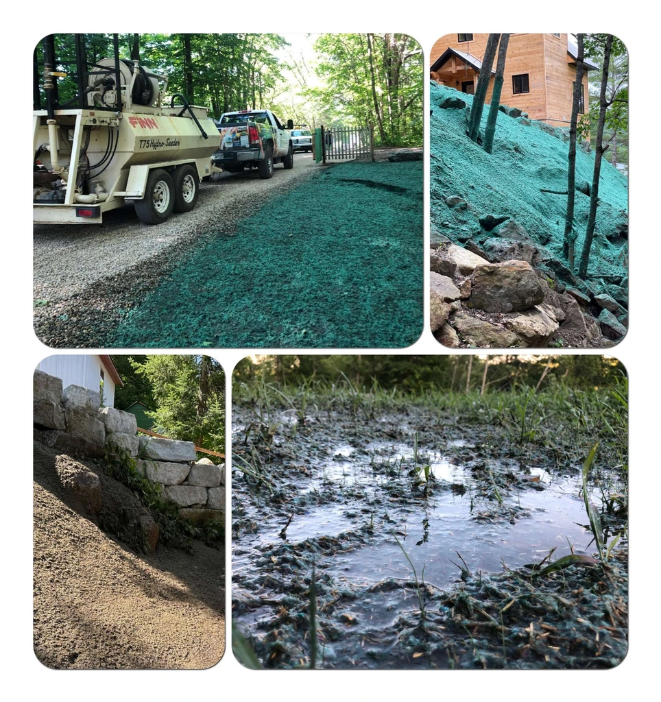 Profil de sol rocheux et drainage — pelouse à Val-des-Monts