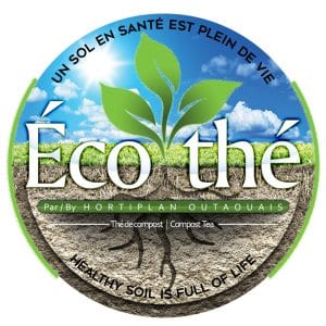 Éco Thé – Thé de compost oxygéné par Hortiplan Outaouais, biofertilisant naturel pour sols vivants – Boutique Hortiplan