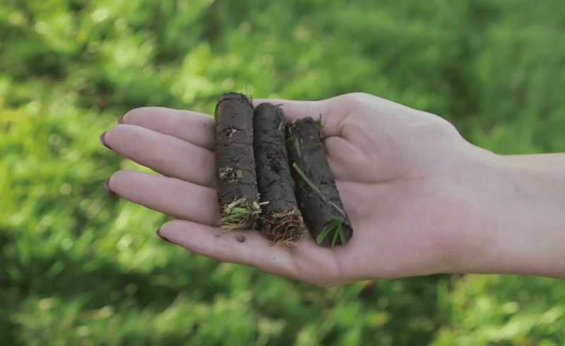 Aération bien faite avec une bonne profondeur de carottes