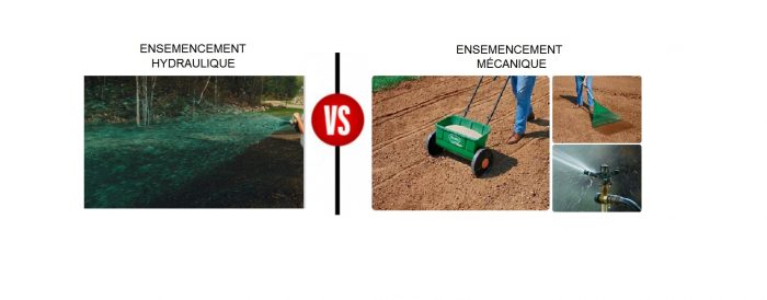 Comparaison entre ensemencement hydraulique et mécanique – efficacité, rapidité et résultats pour pelouses et terrains