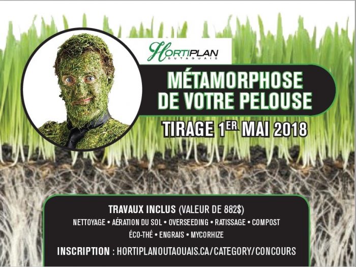 Participez au concours Hortiplan Outaouais et transformez votre pelouse grâce à un service complet d’entretien et de régénération