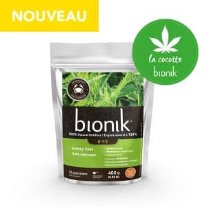 Engrais Bionik Stade Croissance 6-1-5 | Fertilisant naturel favorisant la croissance rapide et vigoureuse des plantes