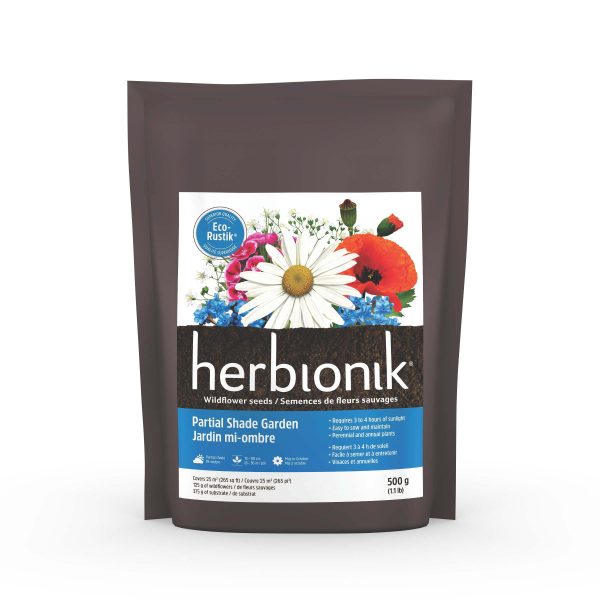 Semences Jardin Mi-Ombre Herbionik | Mélange de fleurs sauvages adaptées aux espaces partiellement ombragés | Hortiplan