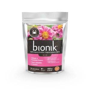 Engrais Bionik 4-1-9 | Fertilisant naturel pour fleurs annuelles et vivaces, favorisant une floraison abondante et durable