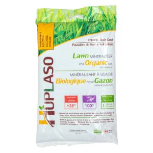 Huplaso Poussière de Roche Volcanique – Minéralisant biologique granulaire pour gazon, favorisant une croissance dense