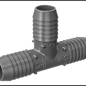 Raccord insert en T barbelé Lasco | Connecteur en polyéthylène pour systèmes d'irrigation et de drainage haute performance