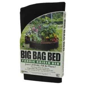 Big Bag Bed noir – Bac de culture surélevé en tissu respirant, idéal pour potager, fleurs et herbes aromatiques